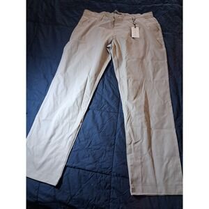 Michel Rouen Proflex Golf Pants Light Gray Mens 38x32 Performance Stretch